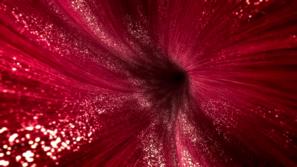 Dark Red Abstract and Hypnotizing Wormhole Background