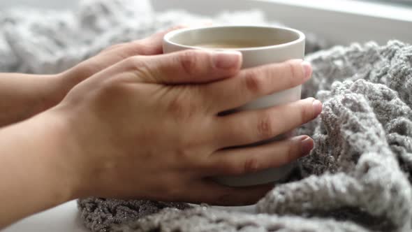 Cozy Home with Cup of Coffee and a Book alt
