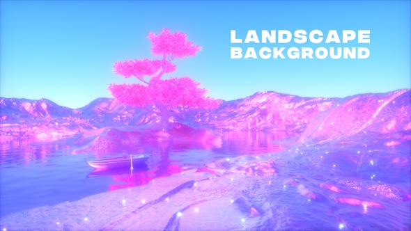 Colorful Magic Landscape Background alt