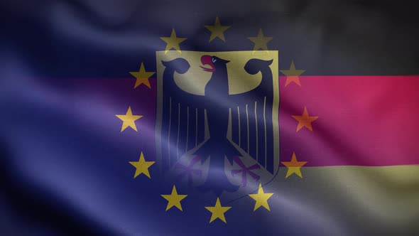 EU Germany 01 Flag Loop Background 4K
