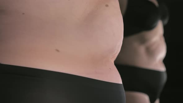 The Lady Twisting Her Body to Exercise at Home alt