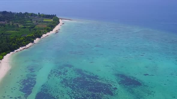 Aerial view panorama of coastline beach by clear sea and sand background alt