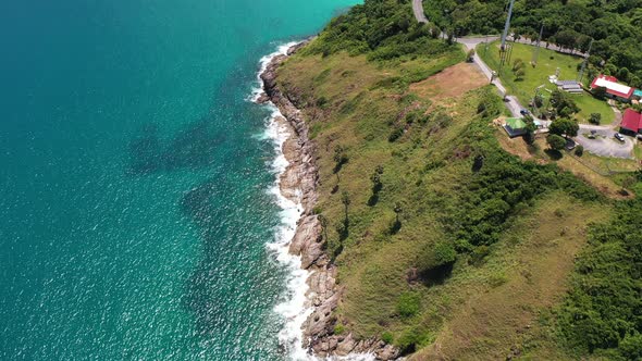 Aerial View Above Windmill Viewpoint alt