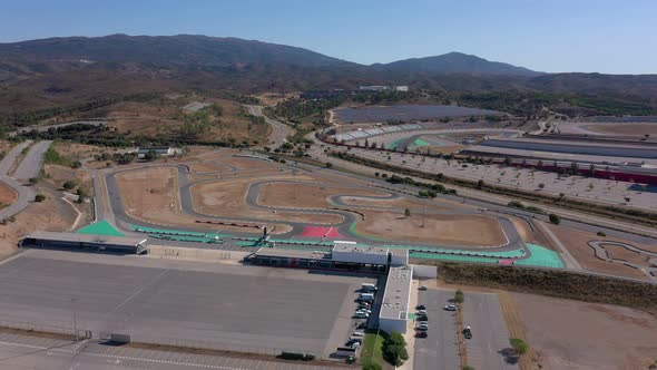 Aerial Video Shooting of the Autodrom for Cars and Motorcycles a View From the Sky alt
