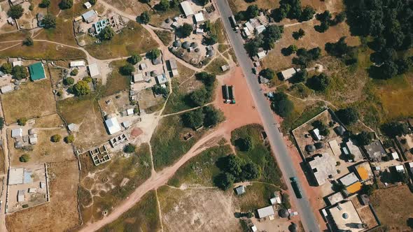 Houses And Buildings Along The Highway In Senegal West Africa alt