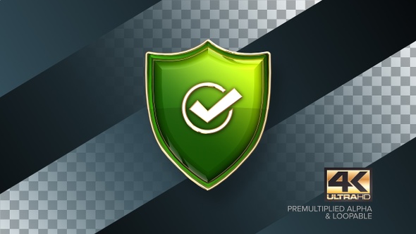 Approval Sign Rotating Badge 4K Looping Design Element