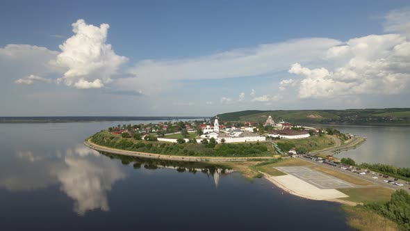Islandcity Sviyazhsk Russia Aerial View