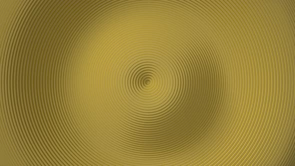 Abstract yellow pattern of circles with wave displacement effect