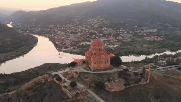Grade Aerial View Jvari Monastery (#1 Circle)