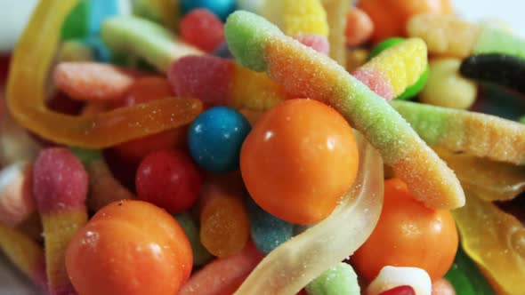 Candies and various sweet foods 4k alt