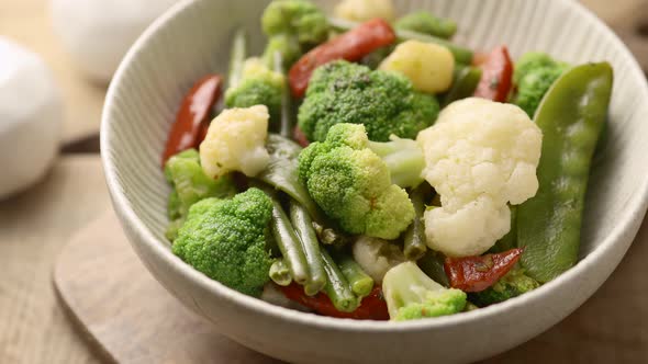 Baked vegetables for lunch