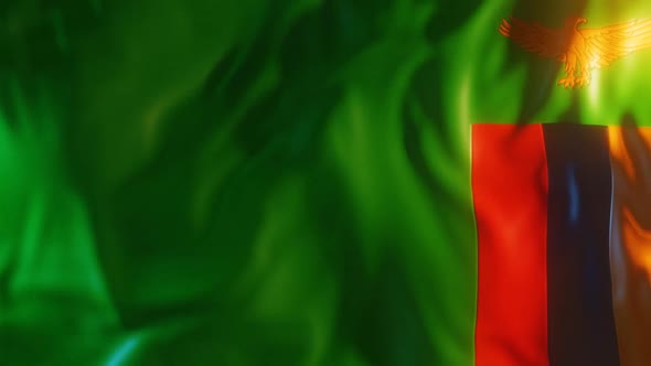 Zambia Flag with Edge Bump