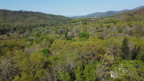 Black Mountain, NC mountains in spring near Asheville, NC alt