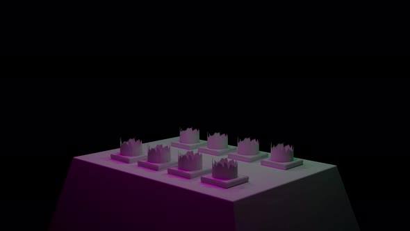 Abstract Visualization of the Parthenon Reconstruction Isolated on a Black Background alt