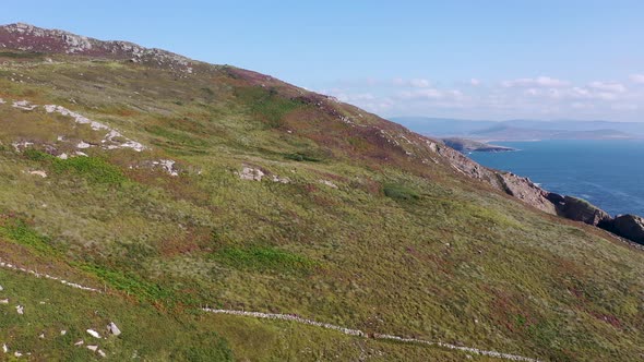 Aerial View of the Coastline By Marmeelan and Falcorrib South of Dungloe County Donegal  Ireland alt