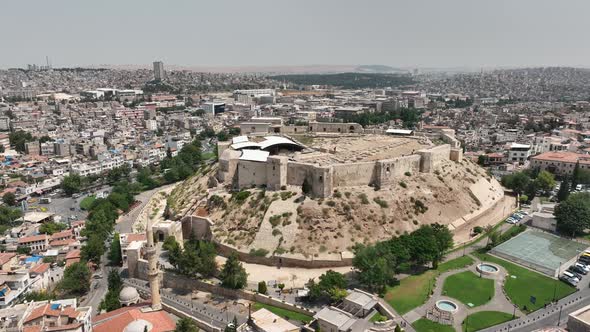 Historical Gaziantep Castle Aerial View 4