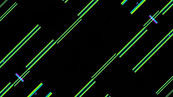 Motion neon led lines pattern