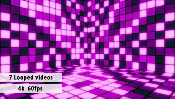 Vj Dance Floor Looped Set Of Backgrounds 1