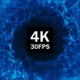 4K Looped Radial Blue Plexus Background - VideoHive Item for Sale
