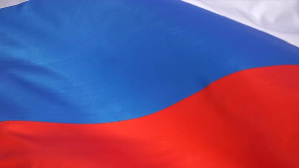 The Russian Flag Flutters in the Wind alt