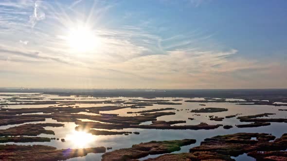 The Village Is Located on Samarskie Plavni in Picturesque Ukraine alt