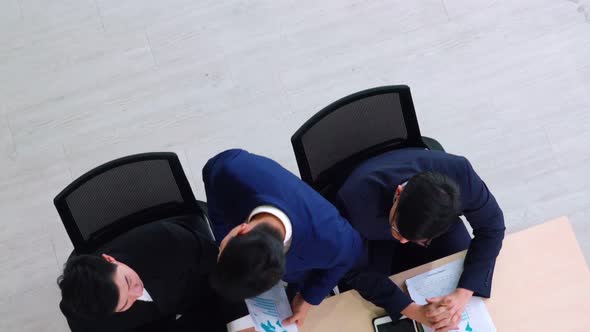 Business People Group Meeting Shot From Top View alt
