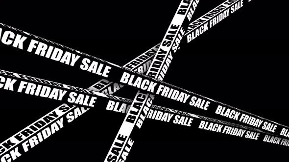 Black Friday Sale animation. Sales and discounts. text Black Friday banner 4K video.
