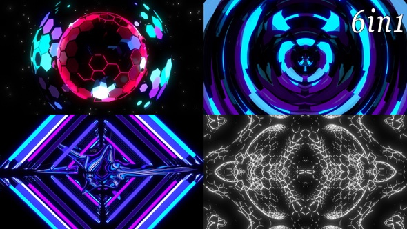 Neon Pulse - VJ Loop Pack (6in1) alt