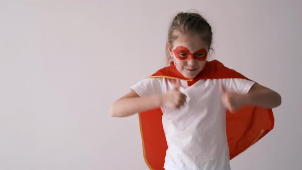 Little girl super hero