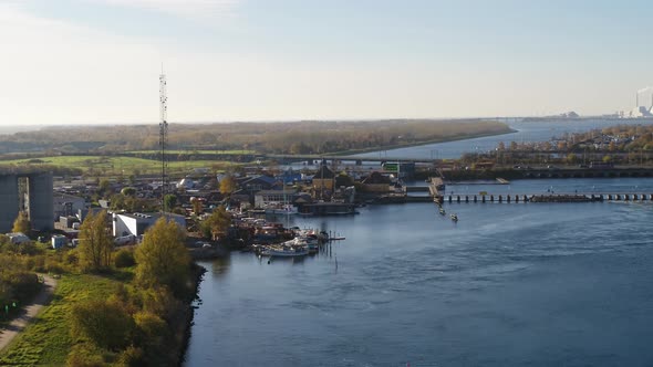 Flying Over Copenhagen Canal Drone Footage By Drone Rune 5