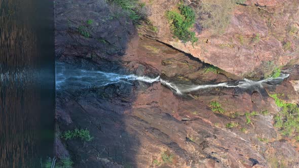 Wangi Falls Cascades Flowing River Litchfield National Park, Northern Territory, Australia 4K