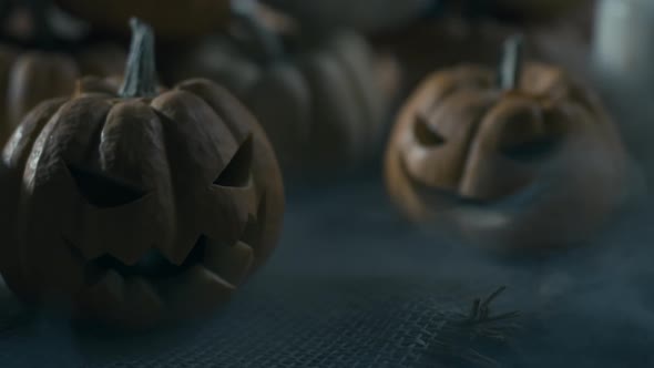Mystery Fog And Halloween Pumpkins alt