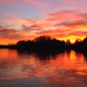 Red Sunset over the River - VideoHive Item for Sale