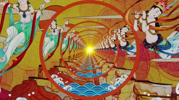 Chinese Traditional Festivals Symbol Stage Background