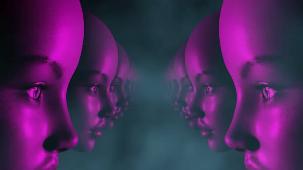 Vj Loop Tunnel Of Girls' Heads 02 alt