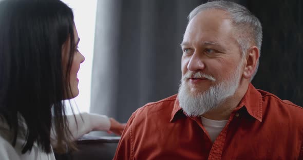 Young Daughter Embracing Her Father with Love alt