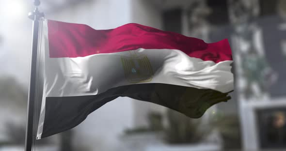 Egypt national flag. Egyptian country waving flag alt