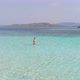 Girl On The Remote Blue Lagoon Beach  - VideoHive Item for Sale