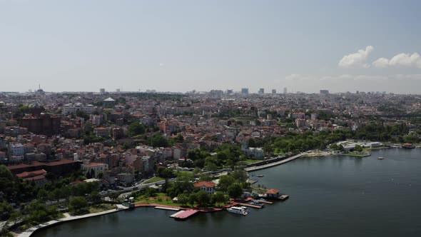 Istanbul City And Buildings Aerial View