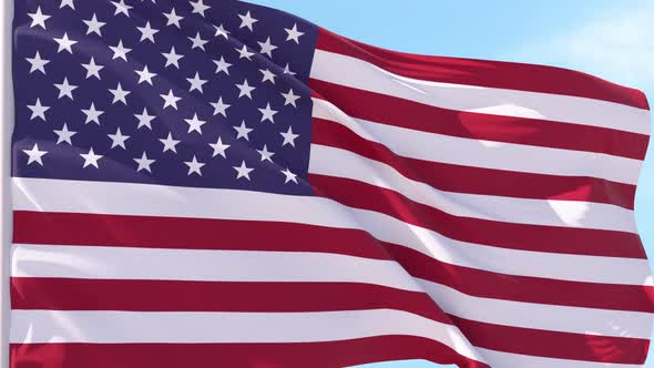 United States Flag Looping Background