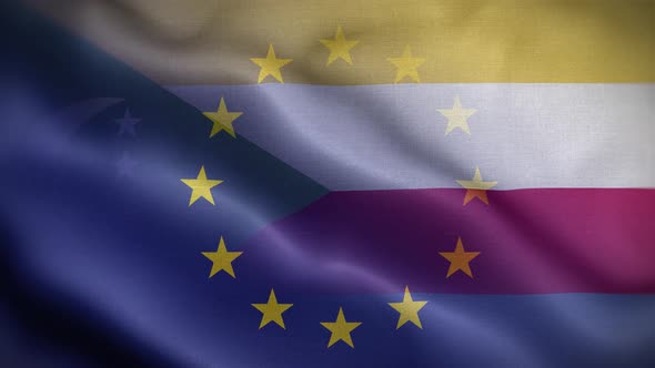 EU Comoros Flag Loop Background 4K