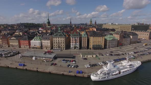 Aerial view of Stockholm Gamla stan
