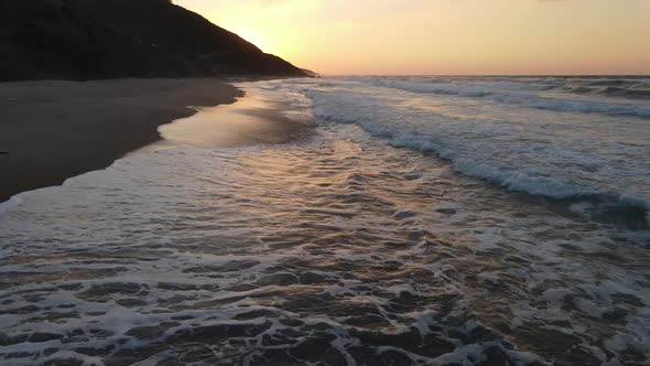 Lovely Alone Walking Aerial Drone alt