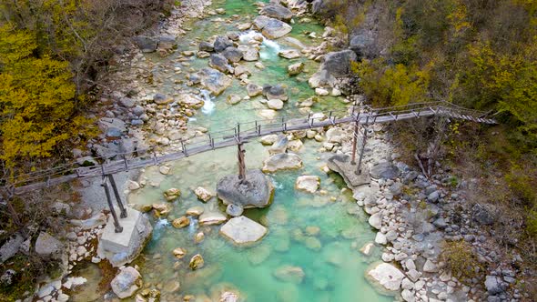 steep green mountains, deep forest and mountain road, beautiful valley and river alt