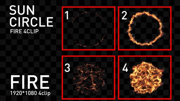 Sun Fire 4Clip Alpha Loop