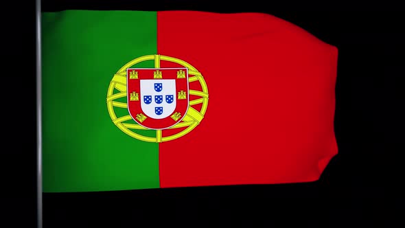 Portugal Flag Animation 4k