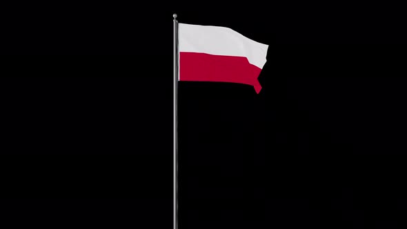Poland Flag Pole Loops With Alpha alt