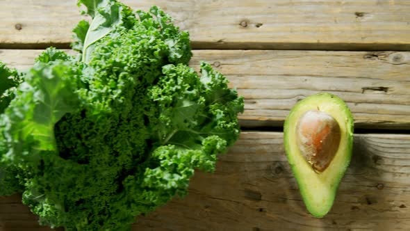 Green tea with leafy vegetable and avocado 4k alt