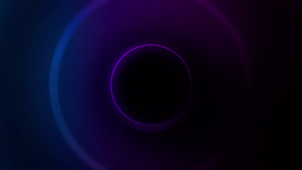 Neon Pulsing Circles Background