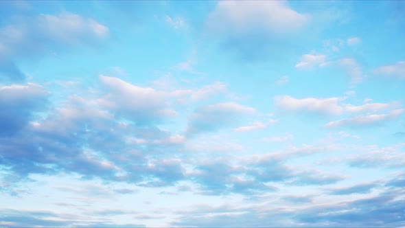 4K UHD : Timelapse of beautiful sky with clouds background alt